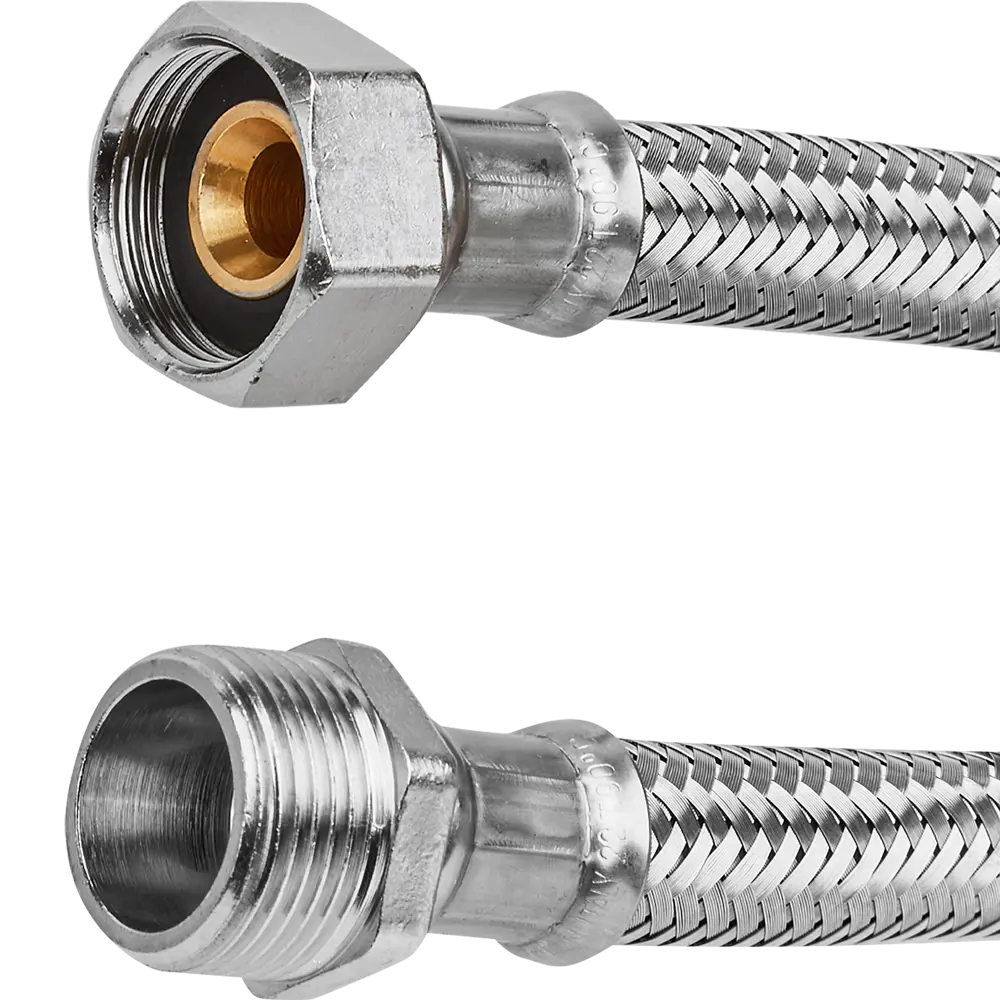 Фото 2 Подводка для воды Интерскол 1/2" НР-ВР 50 см Фото 2 Подводка для воды Интерскол 1/2" НР-ВР 50 см