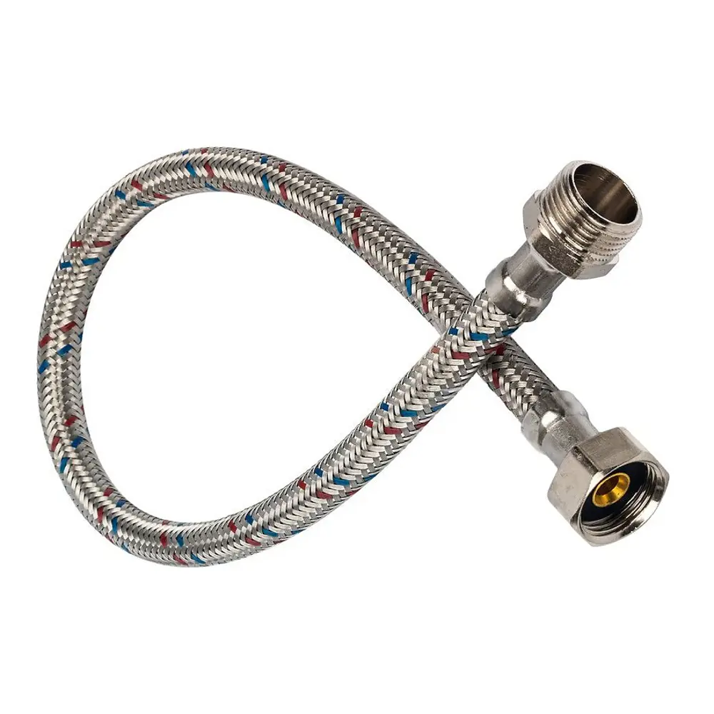 Фото 4 Подводка для воды Интерскол 1/2" НР-ВР 50 см Фото 4 Подводка для воды Интерскол 1/2" НР-ВР 50 см