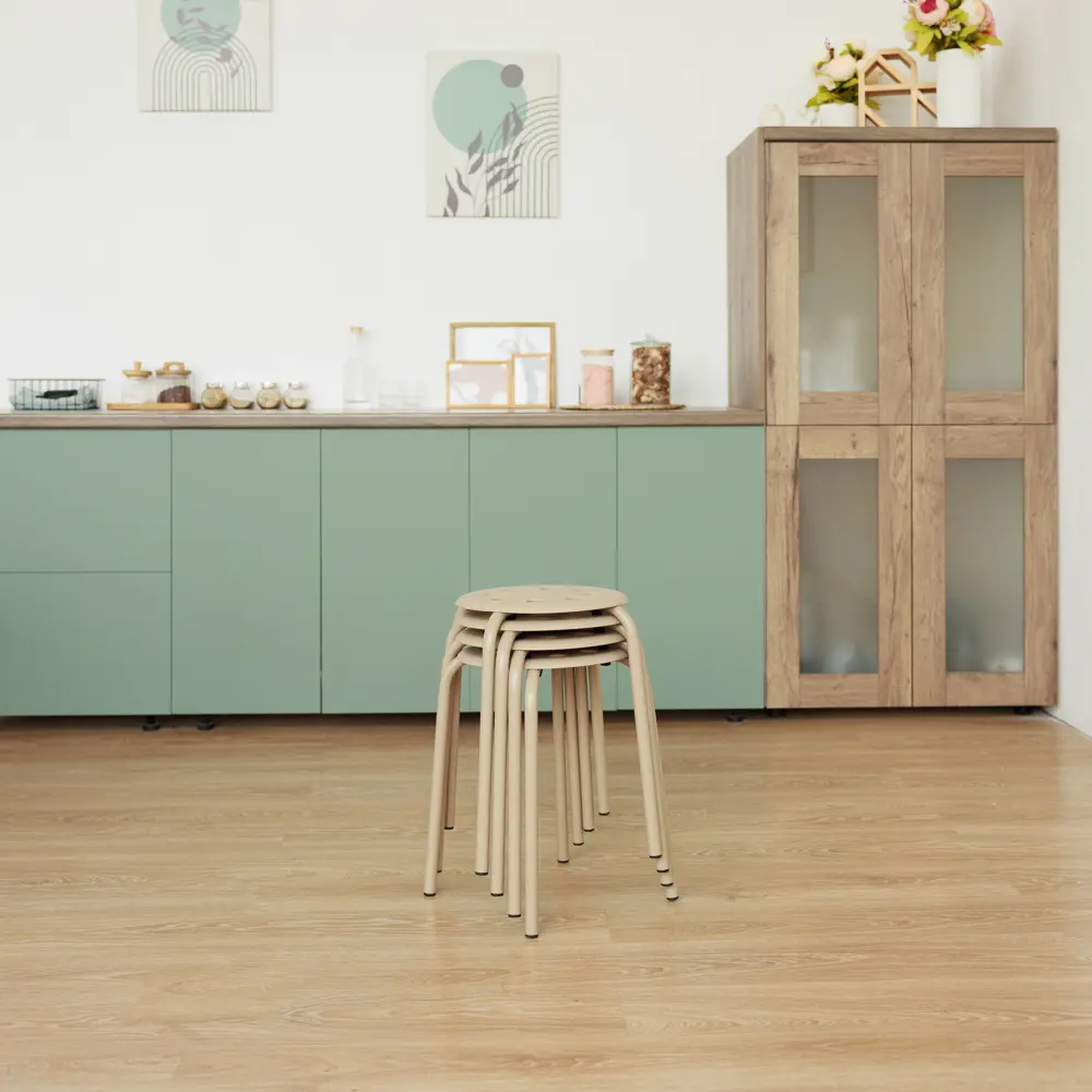 Фото 4 Стул / кресло Derstuhl 32x45x32 см полипропилен цвет бежевый 2 шт.