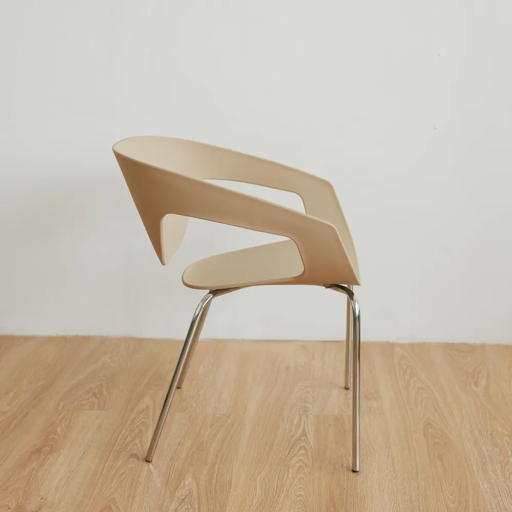 Фото 5 Стул-кресло из пластика DERSTUHL Hart Chrom темно-бежевый комплект 2 шт Фото 5 Стул-кресло из пластика DERSTUHL Hart Chrom темно-бежевый комплект 2 шт