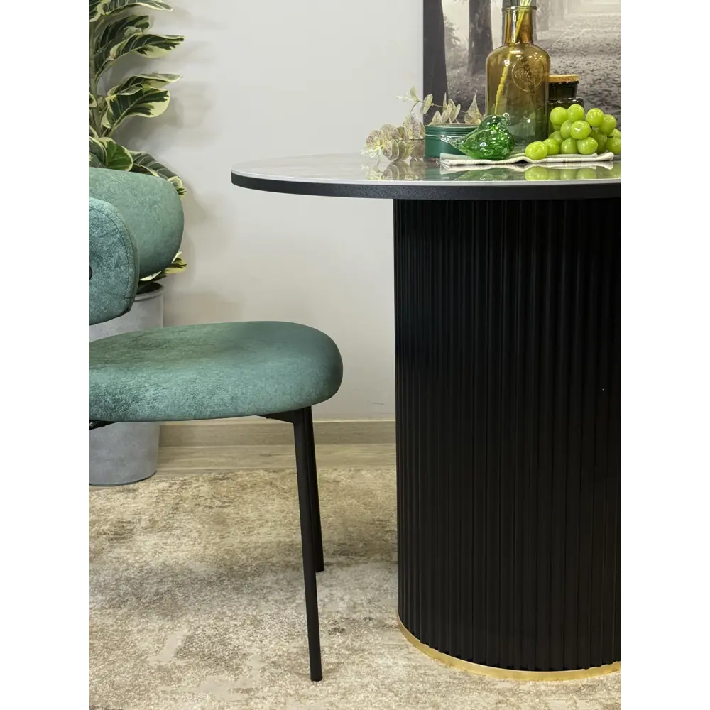 Фото 16 Стол круглый Kenner 90x90 см керамика цвет серый