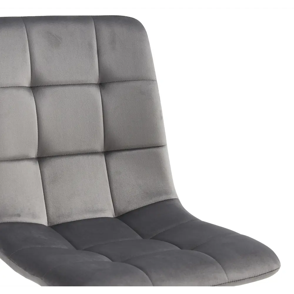 Фото 3 Стул для кухни La alta Chile 1 шт со спинкой мягкий обеденный серый ножки белые Фото 3 Стул для кухни La alta Chile 1 шт со спинкой мягкий обеденный серый ножки белые