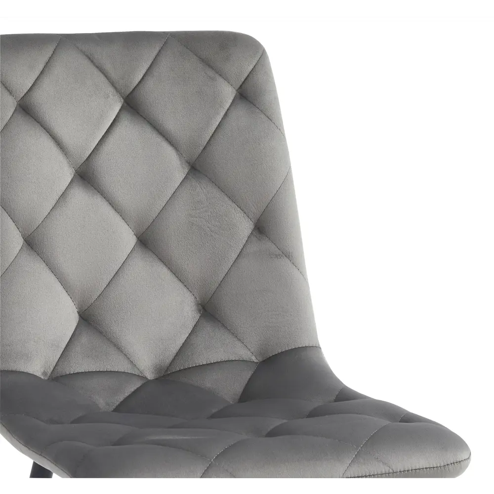 Фото 5 Стул мягкий для кухни La alta Lazare 1 шт серый черные ножки Фото 5 Стул мягкий для кухни La alta Lazare 1 шт серый черные ножки