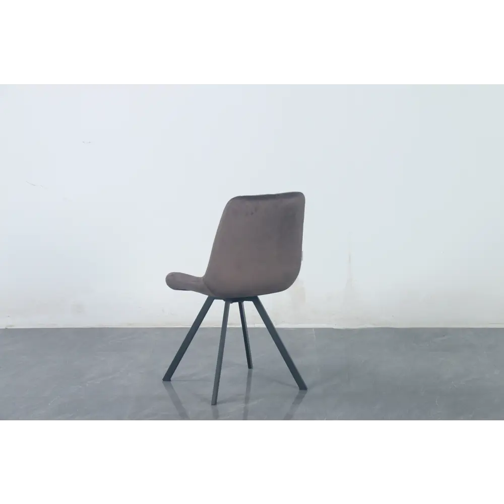 Фото 5 Стул мягкий с поворотным механизмом La alta Gustaf 1 шт горький шоколад ножки черные