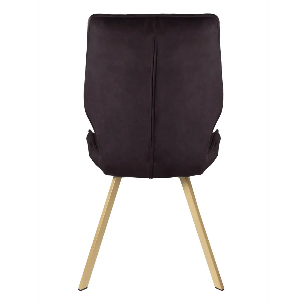 Фото 5 Мягкий стул La alta Ostin для кухни со спинкой 1 шт горький шоколад ножки шампань квадратные