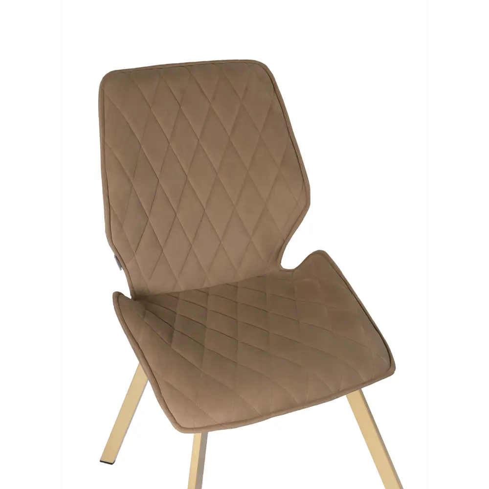 Фото 6 Мягкий стул La alta Ostin для кухни со спинкой 1 шт золотой ножки шампань квадратные Фото 6 Мягкий стул La alta Ostin для кухни со спинкой 1 шт золотой ножки шампань квадратные