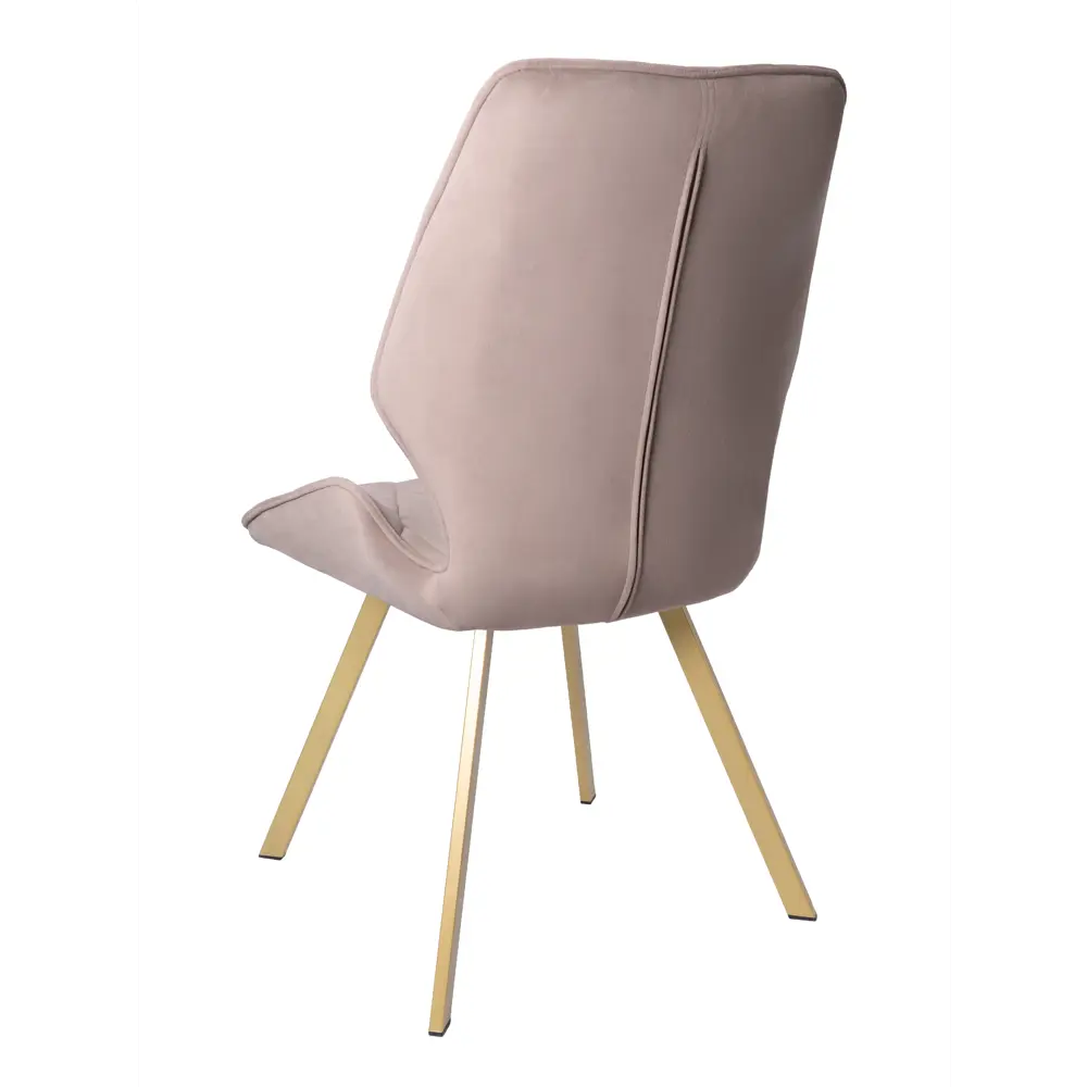 Фото 3 Мягкий стул La alta Ostin для кухни со спинкой 1 шт серо-бежевый ножки шампань квадратные Фото 3 Мягкий стул La alta Ostin для кухни со спинкой 1 шт серо-бежевый ножки шампань квадратные