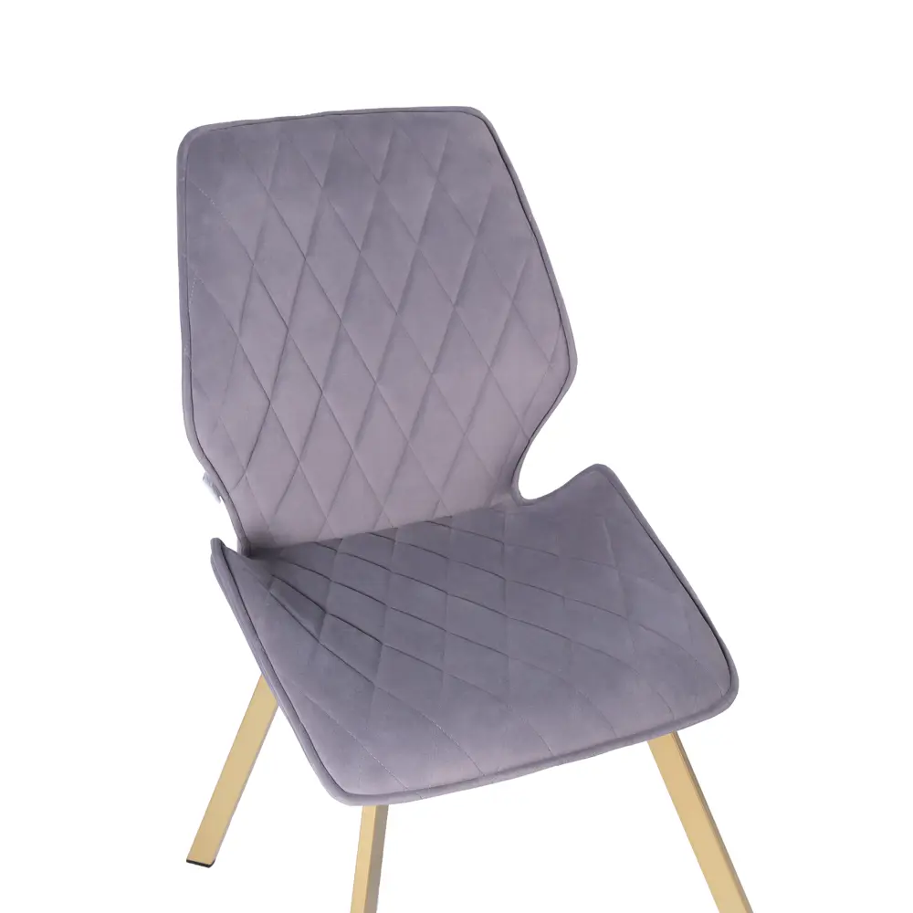 Фото Мягкий стул La alta Ostin для кухни со спинкой 1 шт серый ножки шампань квадратные Фото Мягкий стул La alta Ostin для кухни со спинкой 1 шт серый ножки шампань квадратные