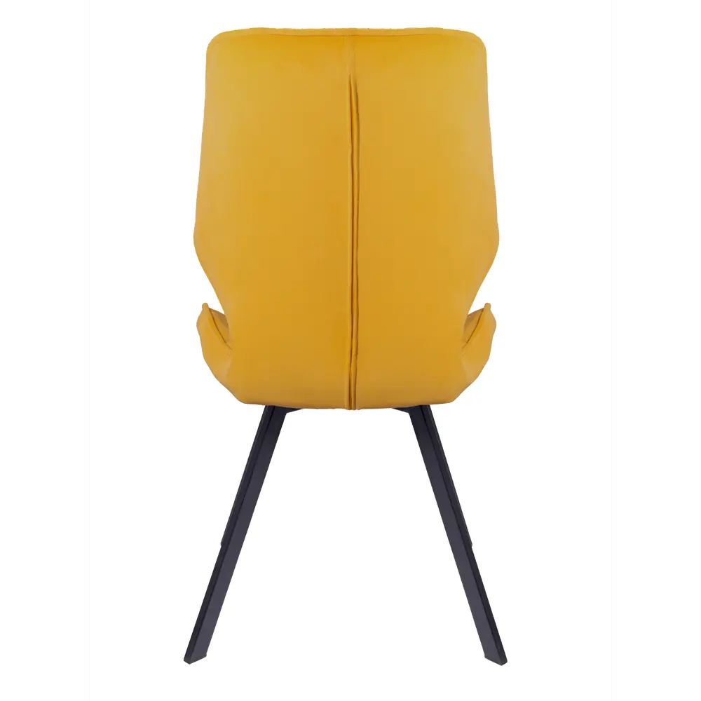 Фото 5 Мягкий стул La alta Ostin для кухни со спинкой 1 шт янтарный ножки черные квадратные Фото 5 Мягкий стул La alta Ostin для кухни со спинкой 1 шт янтарный ножки черные квадратные