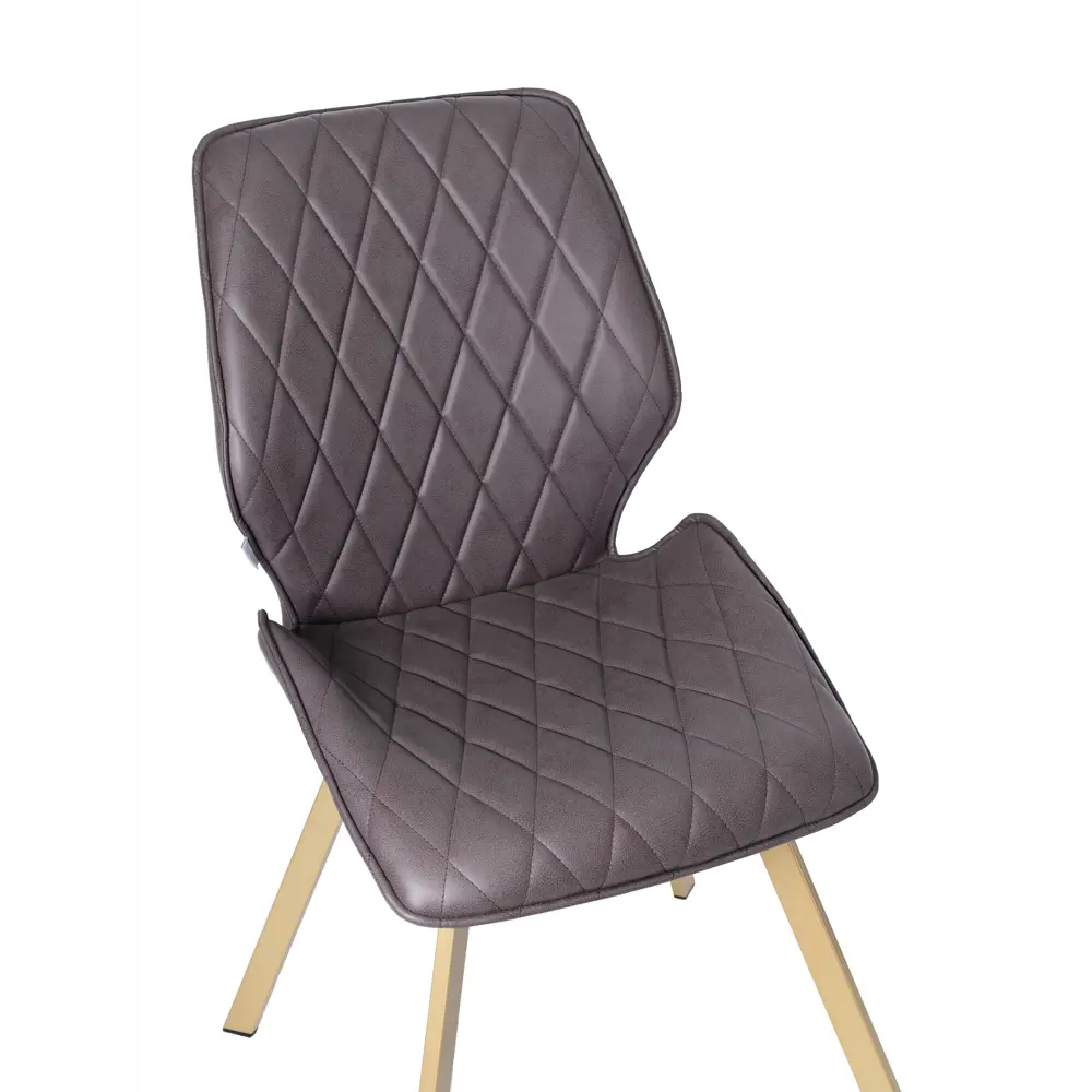 Фото 6 Мягкий стул La alta Ostin для кухни со спинкой 1 шт шоколад экокожа ножки шампань квадратные Фото 6 Мягкий стул La alta Ostin для кухни со спинкой 1 шт шоколад экокожа ножки шампань квадратные