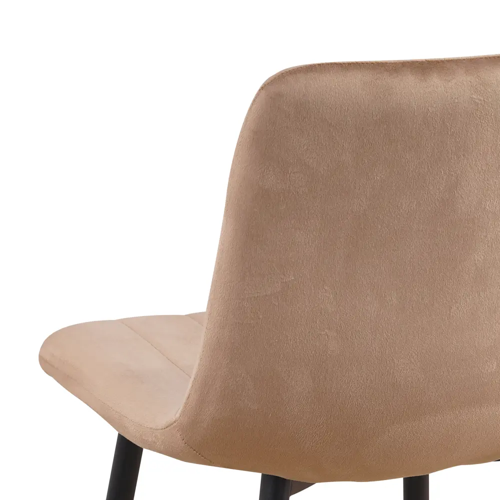 Фото 6 Барный стул со спинкой мягкий La alta Queens 1 шт. велюр карамель Фото 6 Барный стул со спинкой мягкий La alta Queens 1 шт. велюр карамель