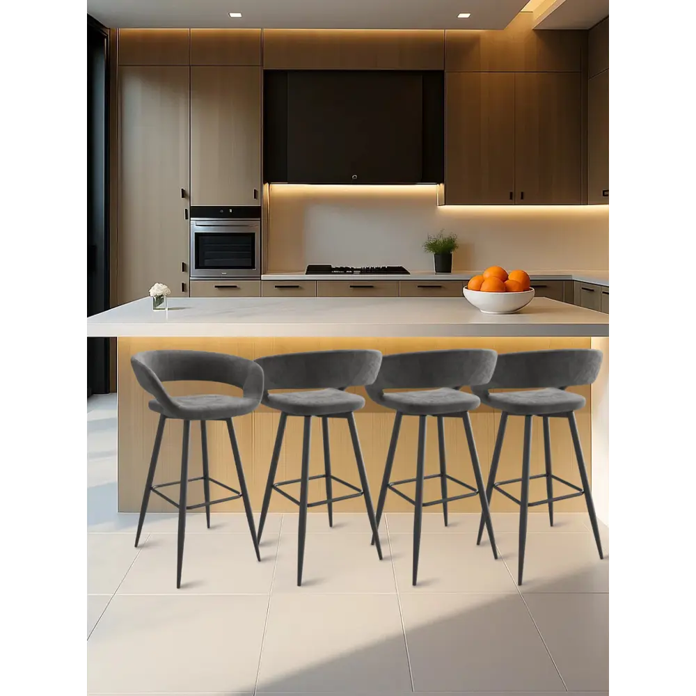 Фото 6 Стул полубарный Барни Р 700 Черный/BROWN LUX b29