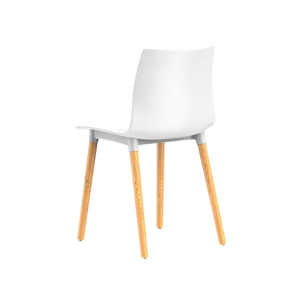 Фото 2 Кухонный стул Stepp 44x81x46 см пластик цвет белый 4 шт. Фото 2 Кухонный стул Stepp 44x81x46 см пластик цвет белый 4 шт.