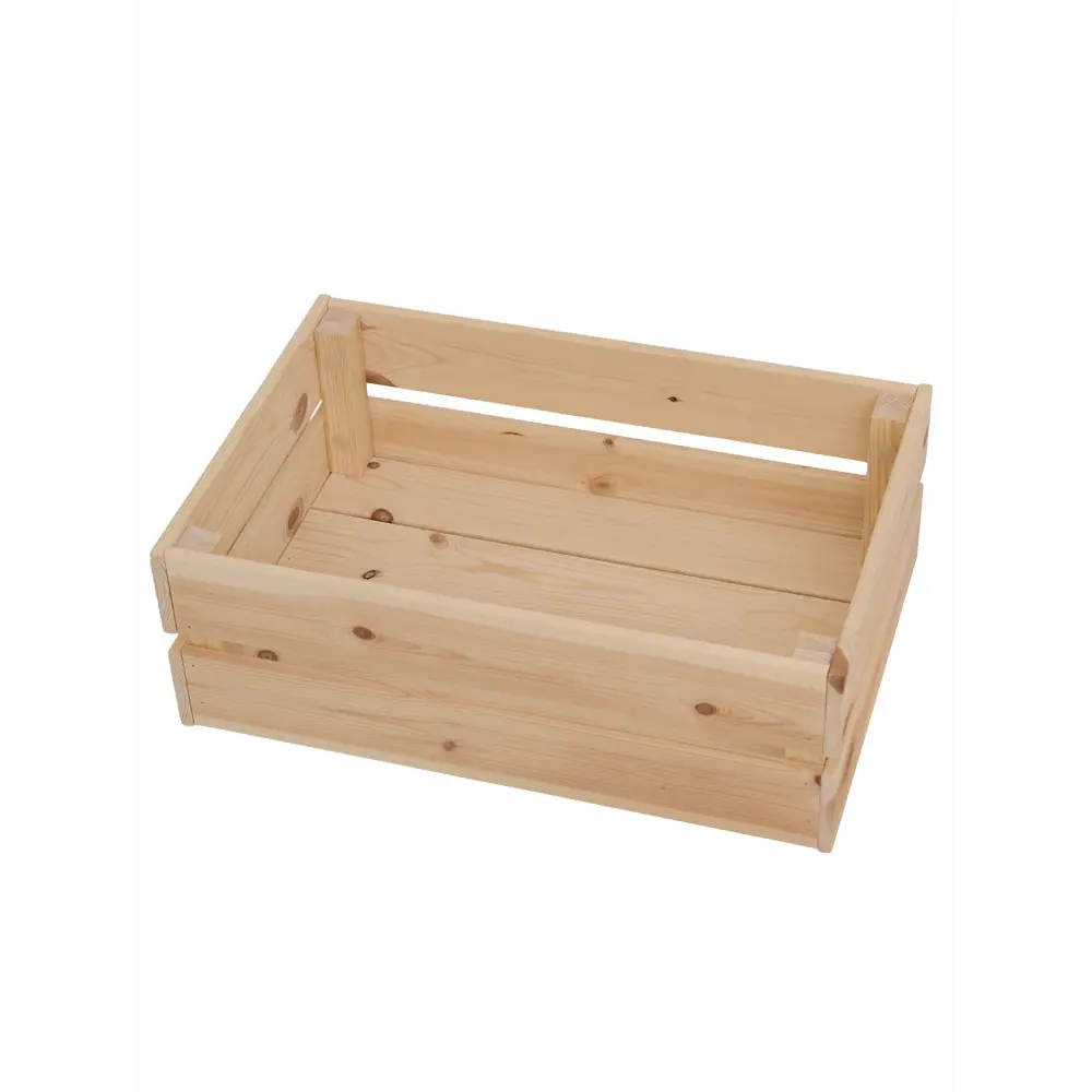 Фото Ящик для хранения Bergwolf 31x16.5x46 см дерево цвет натуральный Фото Ящик для хранения Bergwolf 31x16.5x46 см дерево цвет натуральный