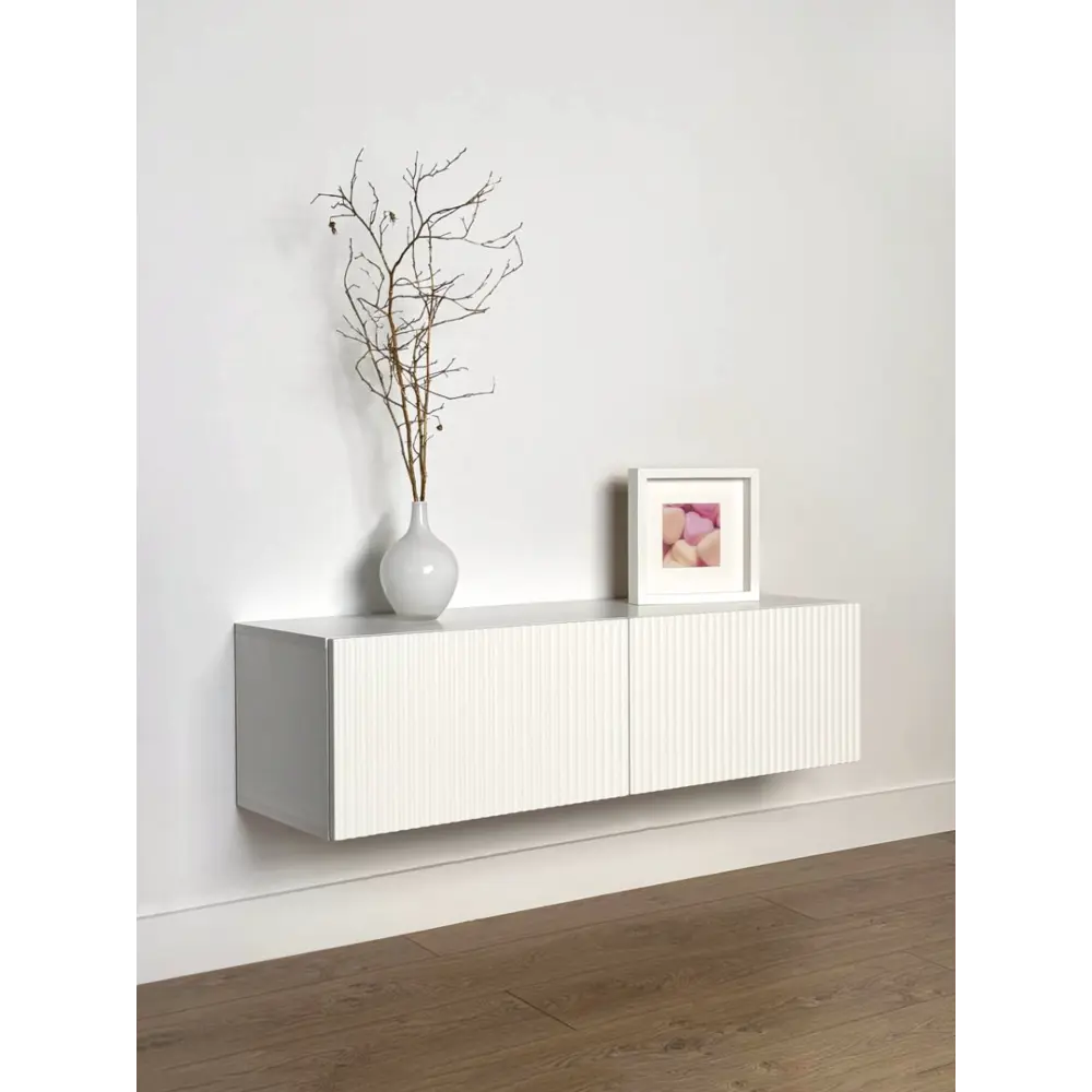 Фото 7 Тумба под телевизор Mebelson Ярослава 110х30х35 см ЛДСП цвет белый Фото 7 Тумба под телевизор Mebelson Ярослава 110х30х35 см ЛДСП цвет белый