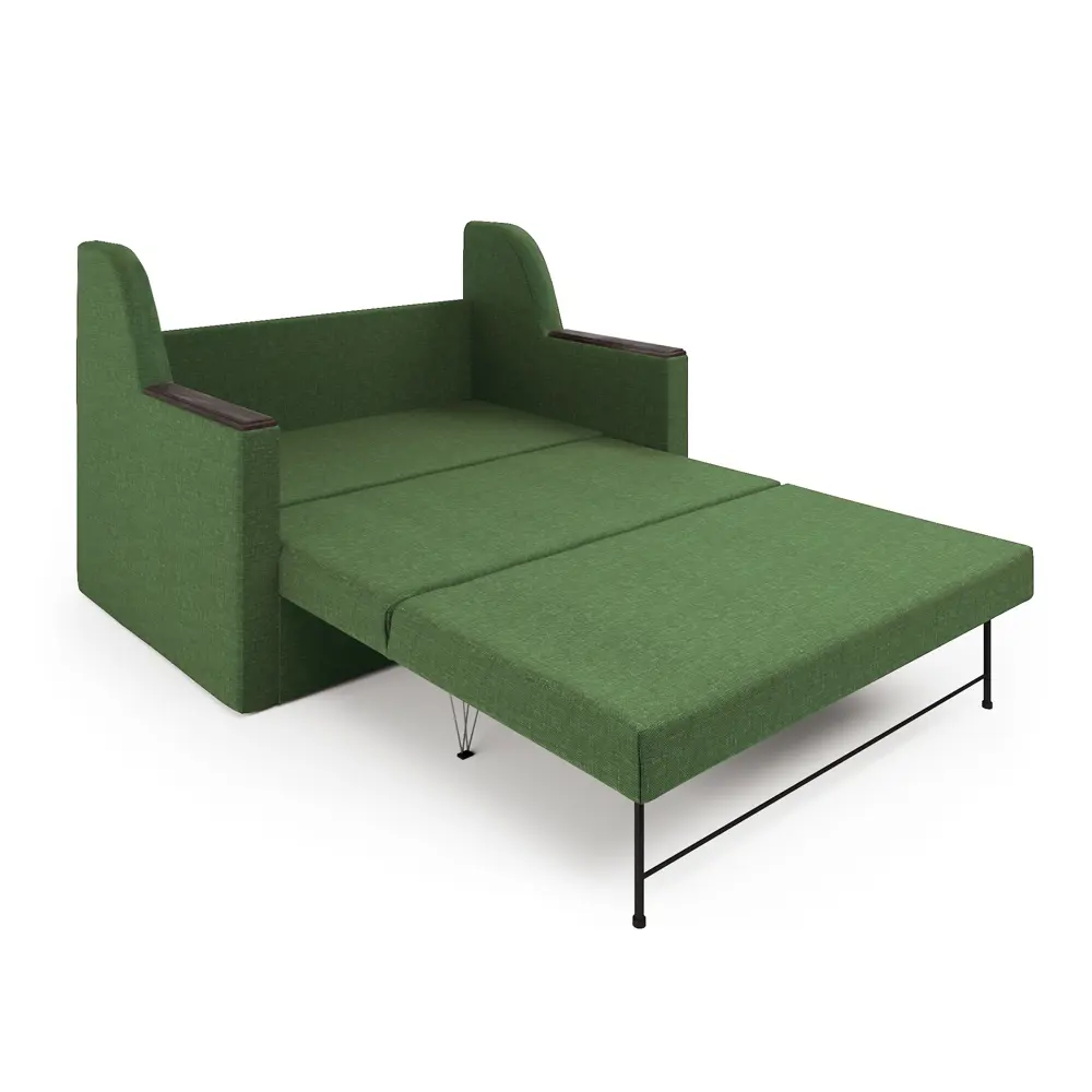 Фото 4 Диван раскладной Гамма Дуэт 142x93x94 см рогожка цвет зеленый