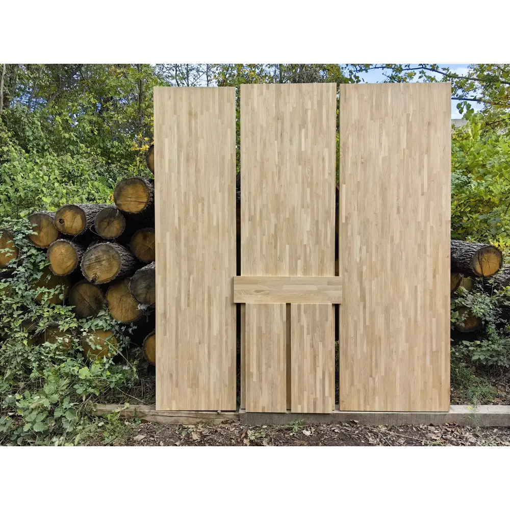 Фото 7 Столешница для кухни из массива дуба WOODLIGHT 1200x600x30 мм цвет натуральный дуб без покрытия