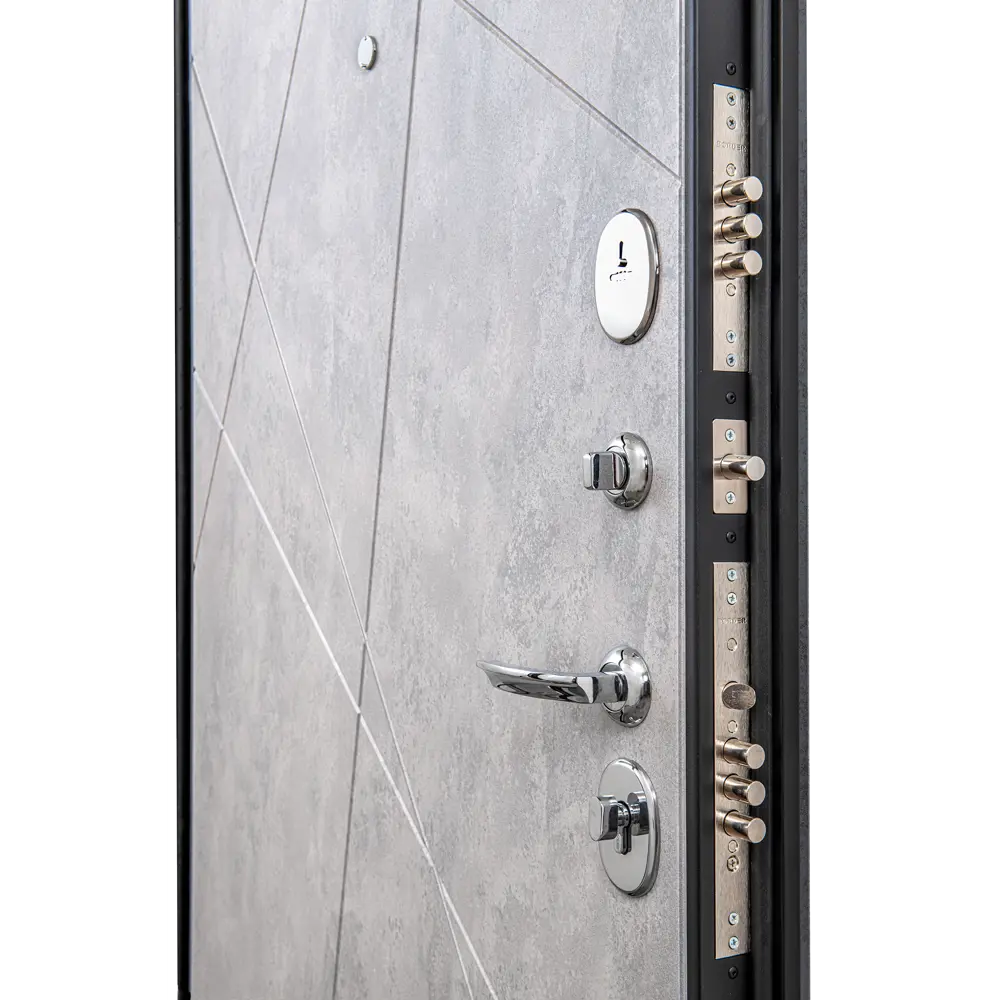 Фото 3 Дверь входная металлическая Порта Р-3 88x205 см правая цвет графит арт/грей арт