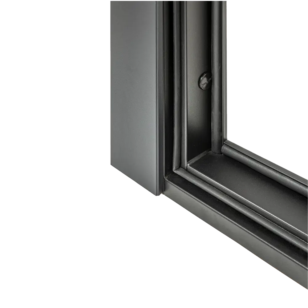 Фото 9 Дверь входная металлическая Порта Р-3 88x205 см правая цвет графит про/венге вералинга с зеркалом