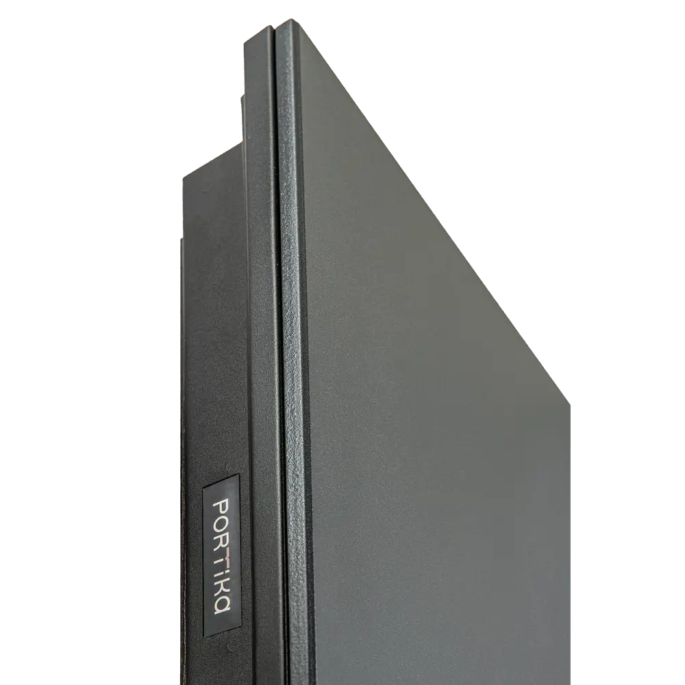 Фото 11 Дверь входная металлическая Порта Р-3 88x205 см правая цвет графит про/венге вералинга с зеркалом