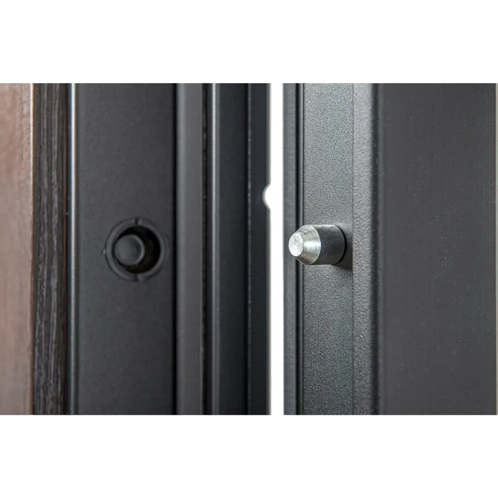 Фото 7 Дверь входная металлическая Порта Р-3 98x205 см левая цвет графит про/венге вералингас зеркалом