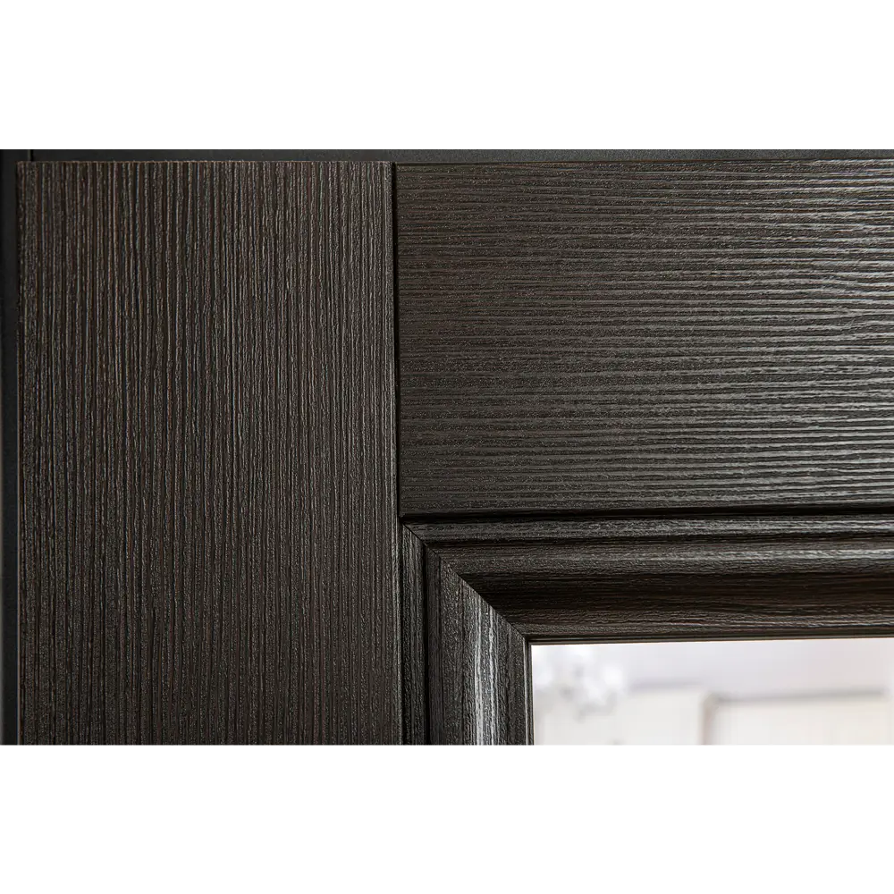 Фото 5 Дверь входная металлическая Порта Р-3 98x205 см левая цвет графит про/венге вералингас зеркалом