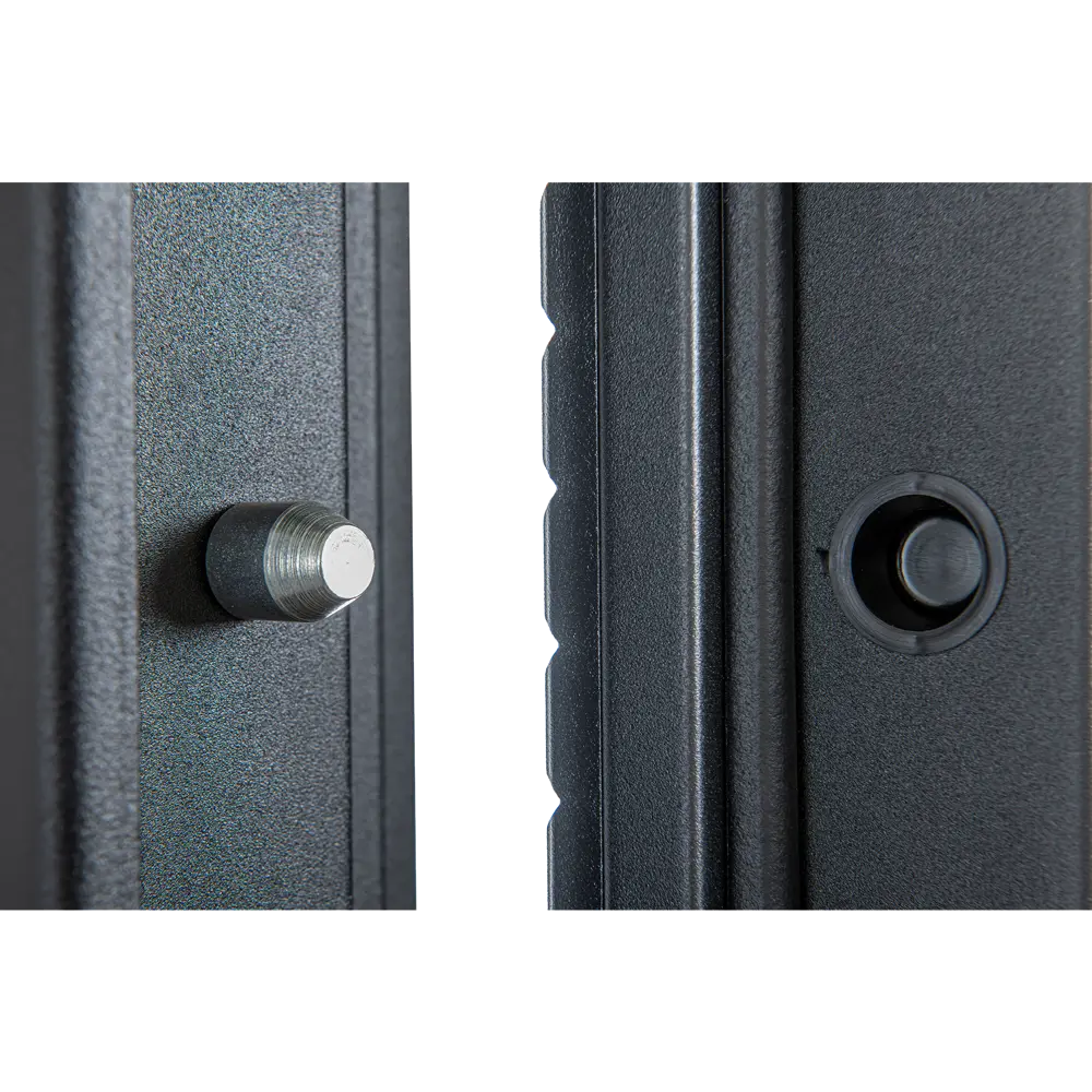 Фото 8 Дверь входная металлическая Порта Р-3 98x205 см левая серая с зеркалом