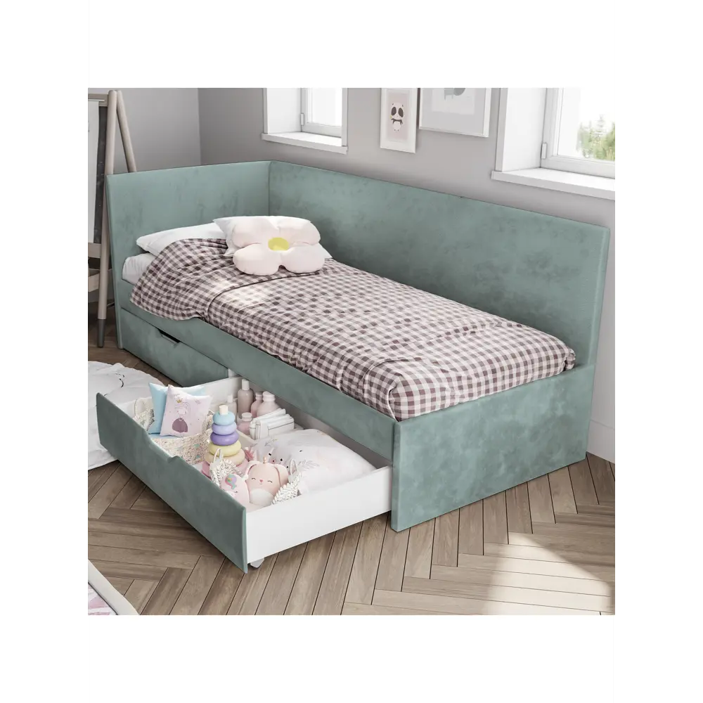 Фото 4 Кровать Bts Лео 90x200 см цвет шарли бриз