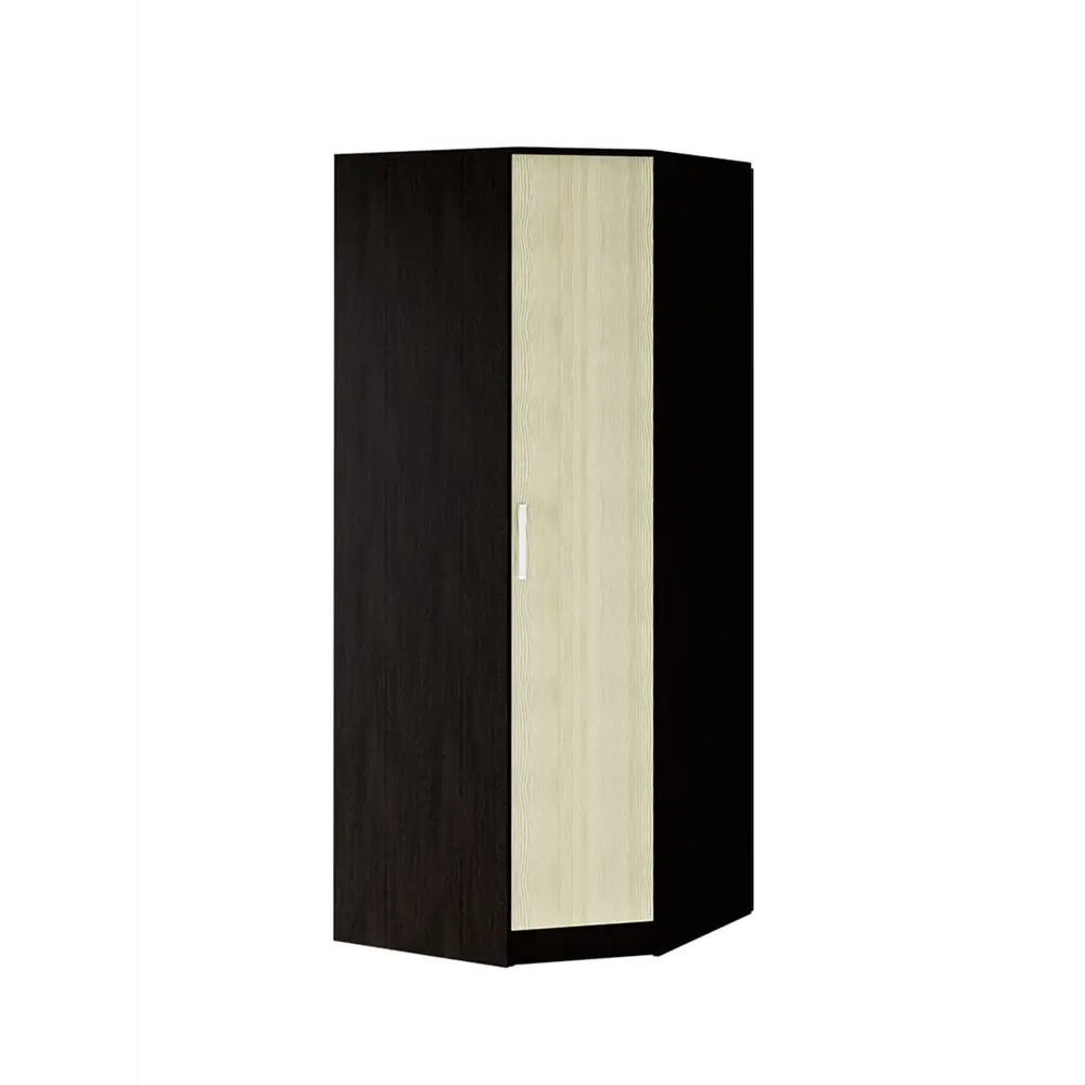 Фото Шкаф распашной угловой Bts Фиеста с 1 дверью 87.6x221.6x87.6 см ЛДСП цвет венге/лоредо Фото Шкаф распашной угловой Bts Фиеста с 1 дверью 87.6x221.6x87.6 см ЛДСП цвет венге/лоредо