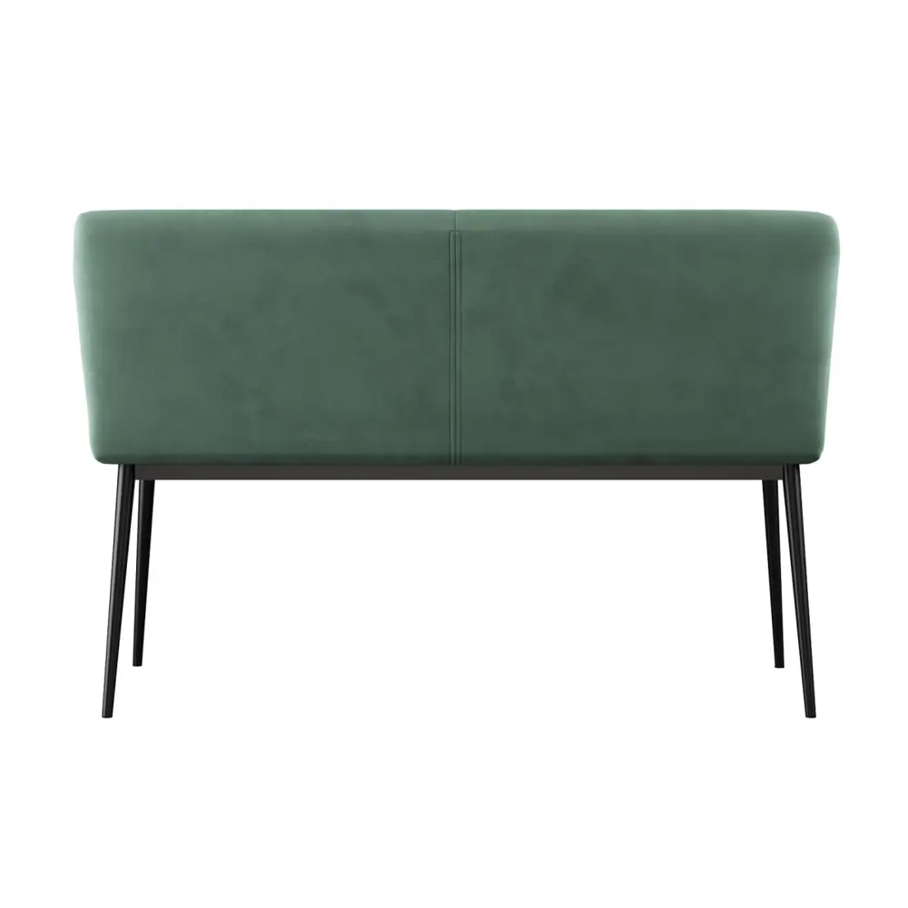 Фото 3 Банкетка Правила мебели Кевин 131x88x56 см велюр цвет зеленый/черный