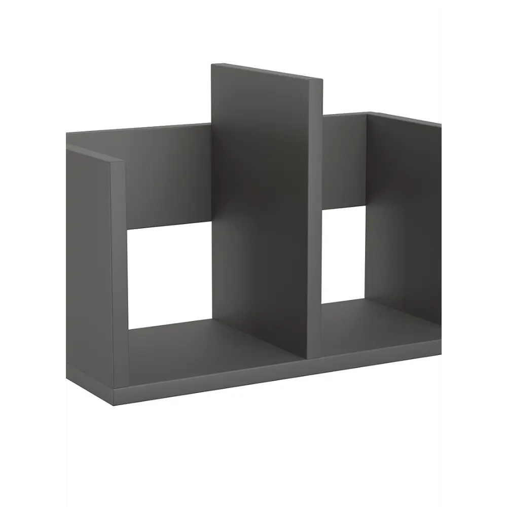 Фото Полка настольная Вектор №3 40x18 см ЛДСП цвет антрацит