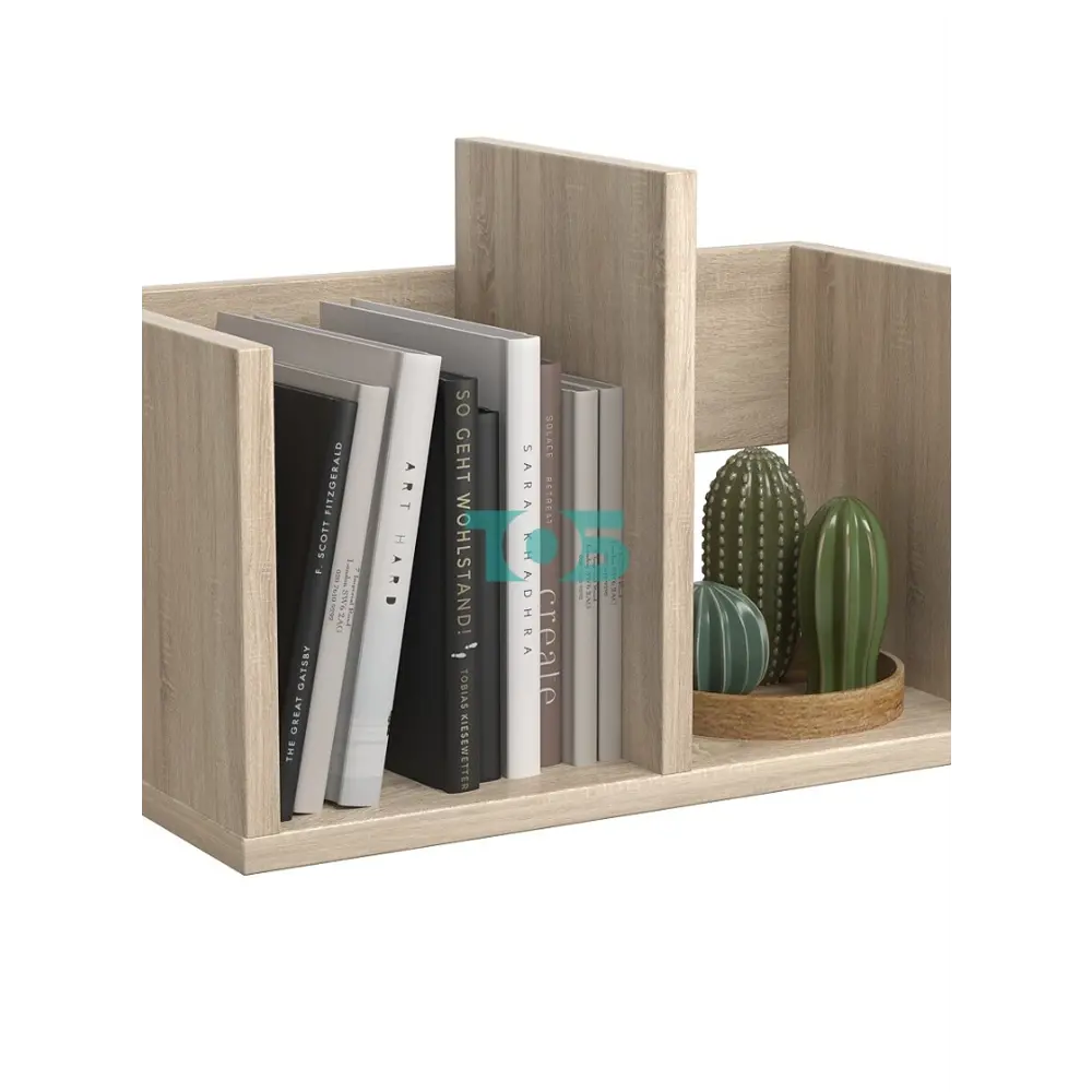 Фото 2 Полка настольная Вектор №3 40x18 см ЛДСП цвет дуб соном