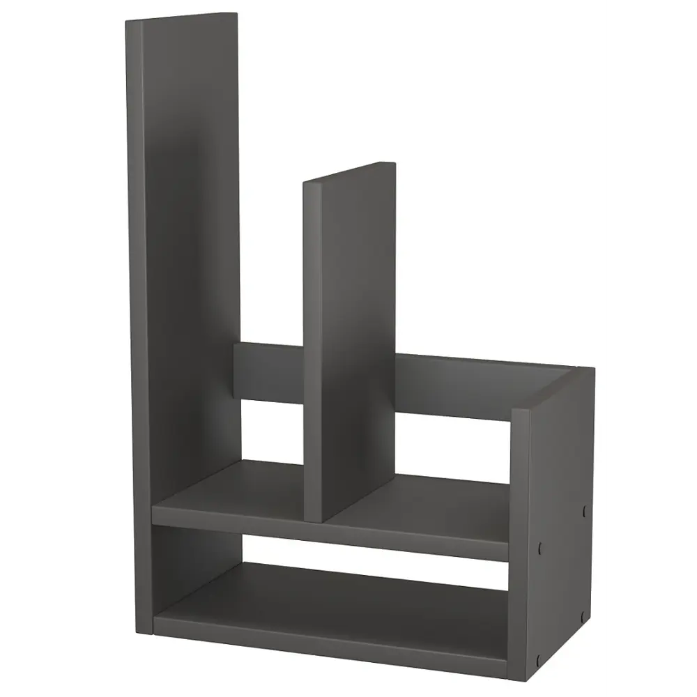 Фото Полка настольная Вектор №6 35x17 см ЛДСП цвет антрацит