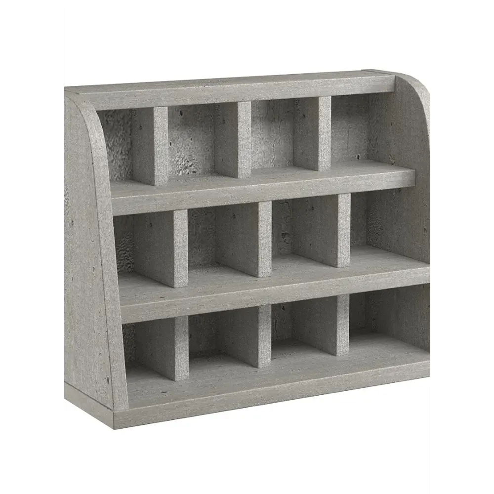 Фото Полка настольная Вектор №10 40x17 см ЛДСП цвет метрополитн грей