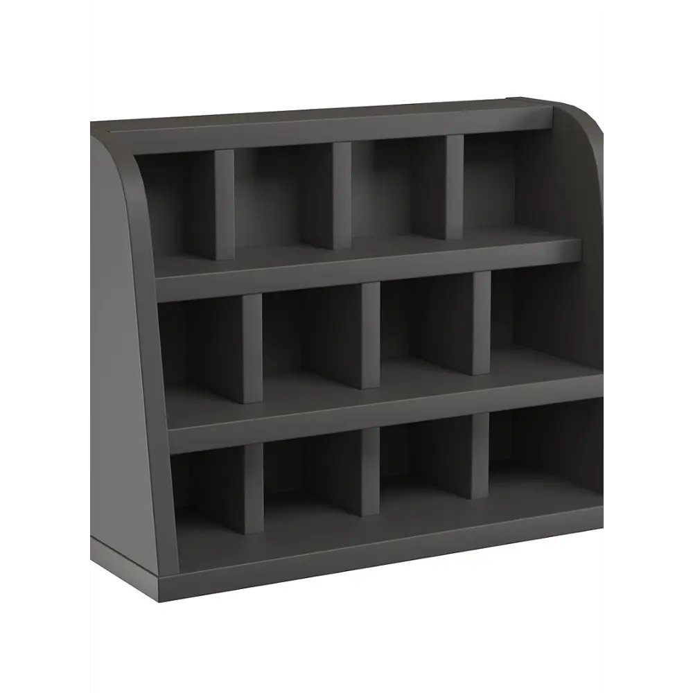 Фото Полка настольная Вектор №10 40x17 см ЛДСП цвет антрацит
