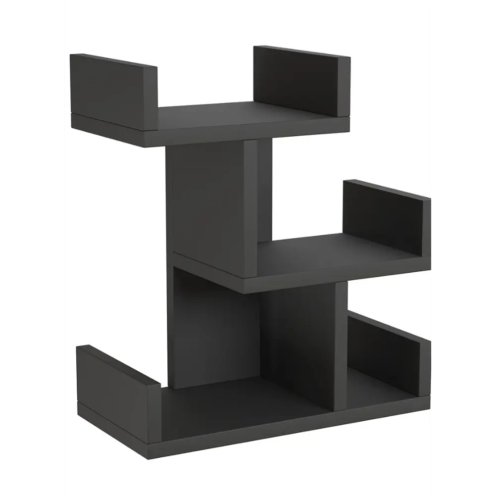 Фото Полка настольная Вектор №19 34x17 см ЛДСП цвет черный