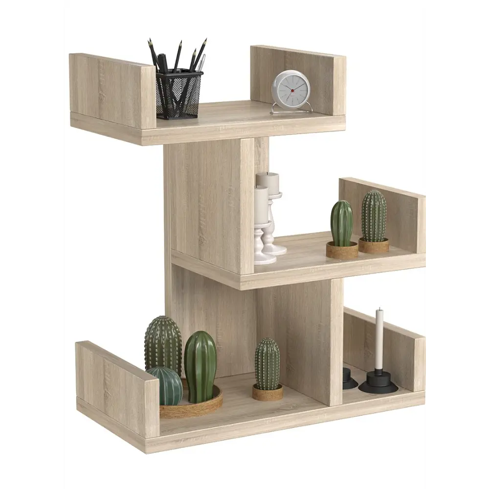 Фото 2 Полка настольная Вектор №19 34x17 см ЛДСП цвет дуб венге