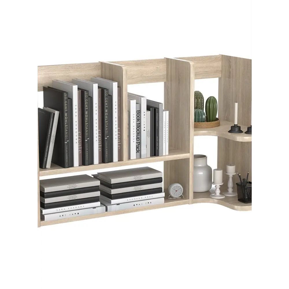 Фото 2 Полка настольная Вектор №21 80x34 см ЛДСП цвет антрацит Фото 2 Полка настольная Вектор №21 80x34 см ЛДСП цвет антрацит