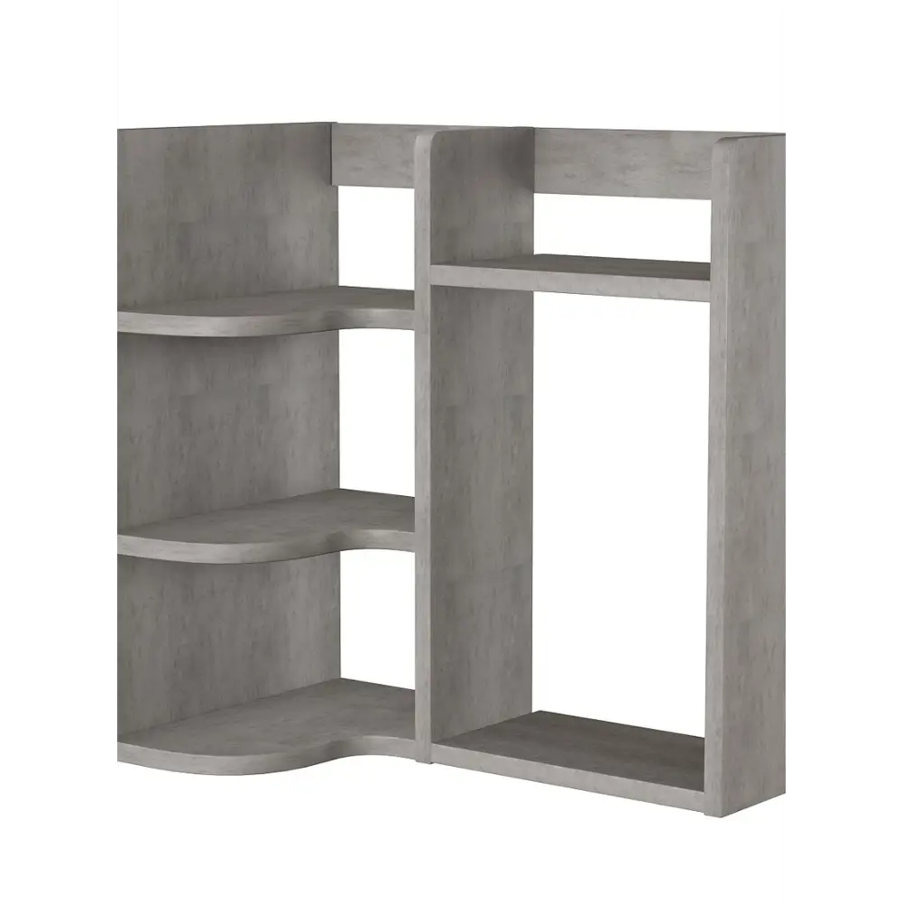 Фото Полка настольная Вектор №27 50x30 см ЛДСП цвет бетон чикаго светло-серый