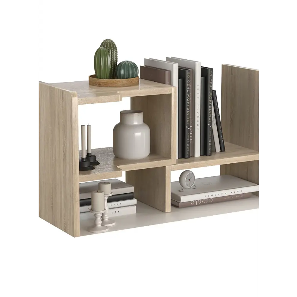 Фото 2 Полка настольная Вектор №28-Л 60x25 см ЛДСП цвет серый