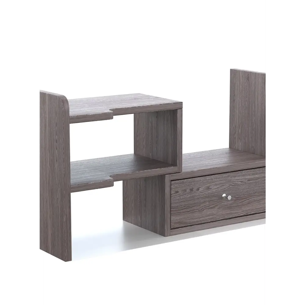 Фото Полка настольная Вектор №30 60x25 см ЛДСП цвет ясень анкор темный