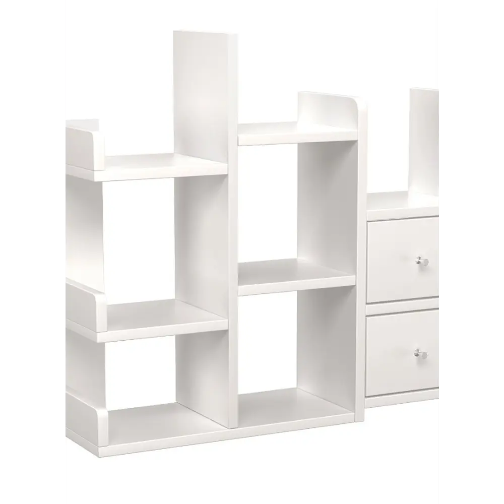 Фото Полка настольная Вектор №32 63x18 см ЛДСП цвет белый Фото Полка настольная Вектор №32 63x18 см ЛДСП цвет белый