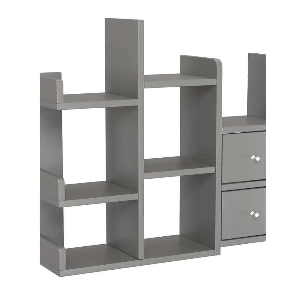 Фото Полка настольная Вектор №32 63x18 см ЛДСП цвет темно-серый