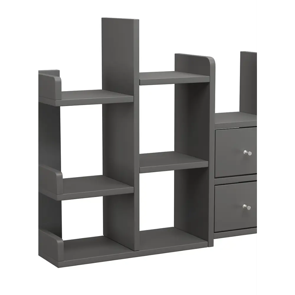 Фото Полка настольная Вектор №32 63x18 см ЛДСП цвет антрацит