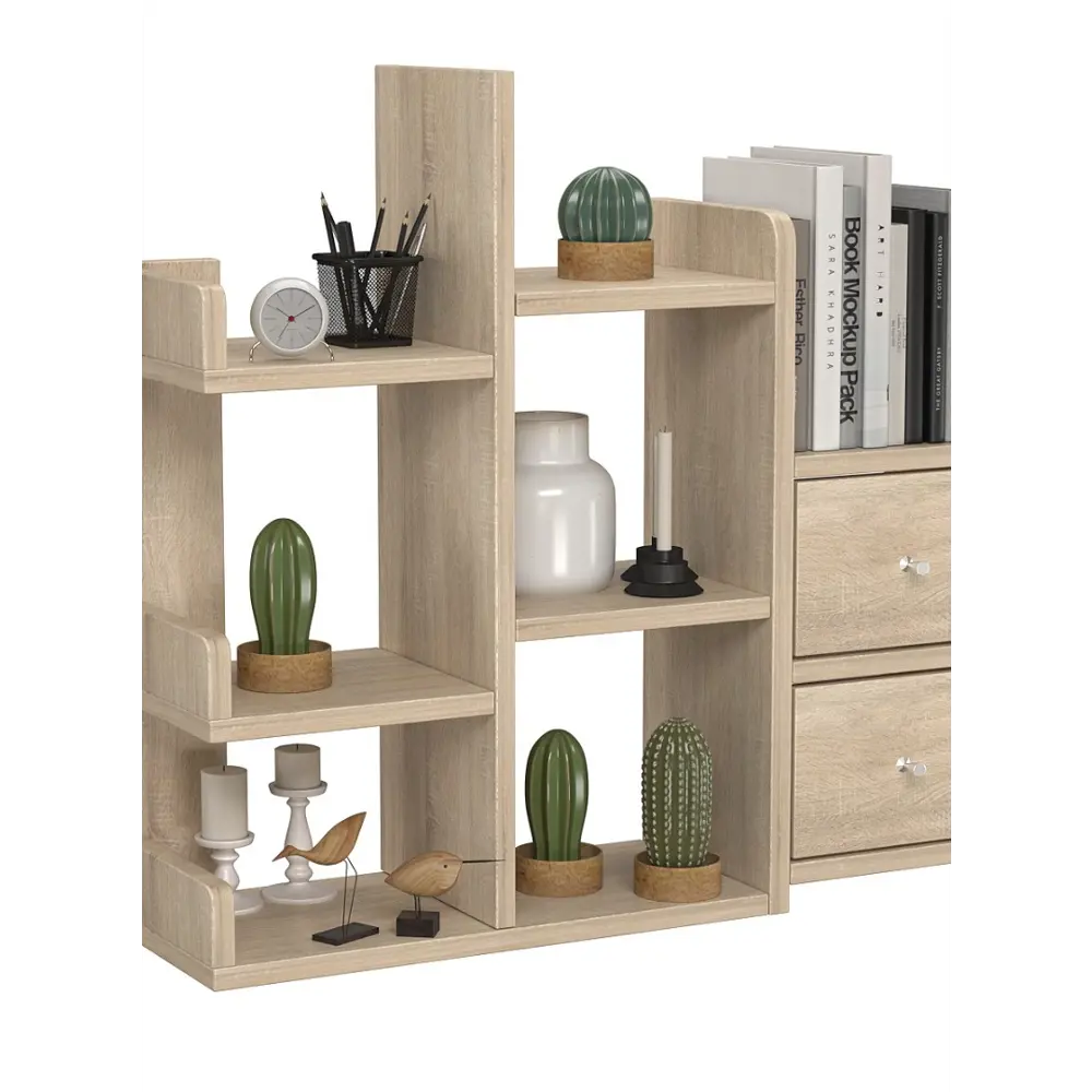 Фото 2 Полка настольная Вектор №32 63x18 см ЛДСП цвет орех