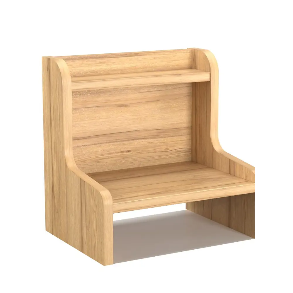 Фото Полка настольная Вектор №33 30x22 см ЛДСП цвет дуб золотистый