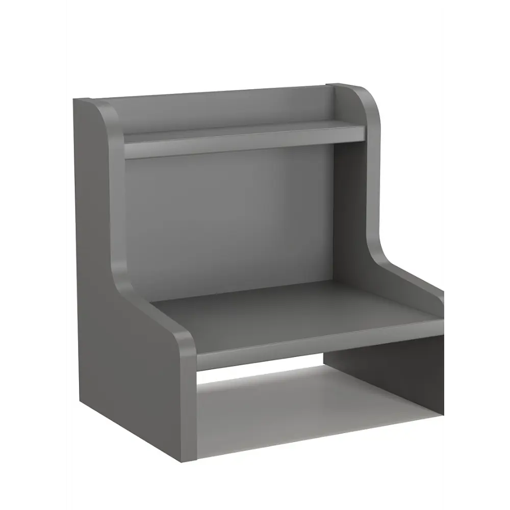 Фото Полка настольная Вектор №33 30x22 см ЛДСП цвет темно-серый