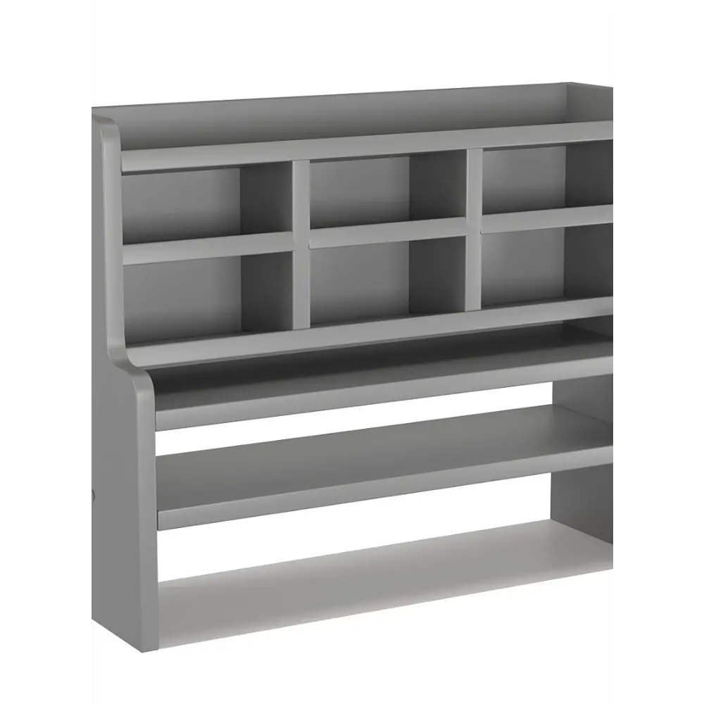 Фото Полка настольная Вектор №35 50x17 см ЛДСП цвет темно-серый