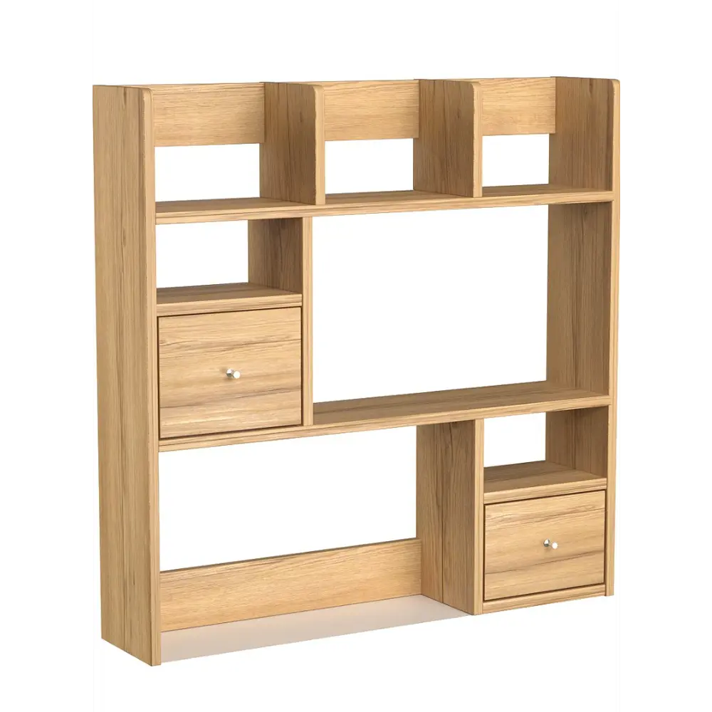 Фото Полка настольная Вектор №36 80x18 см ЛДСП цвет дуб золотистый Фото Полка настольная Вектор №36 80x18 см ЛДСП цвет дуб золотистый