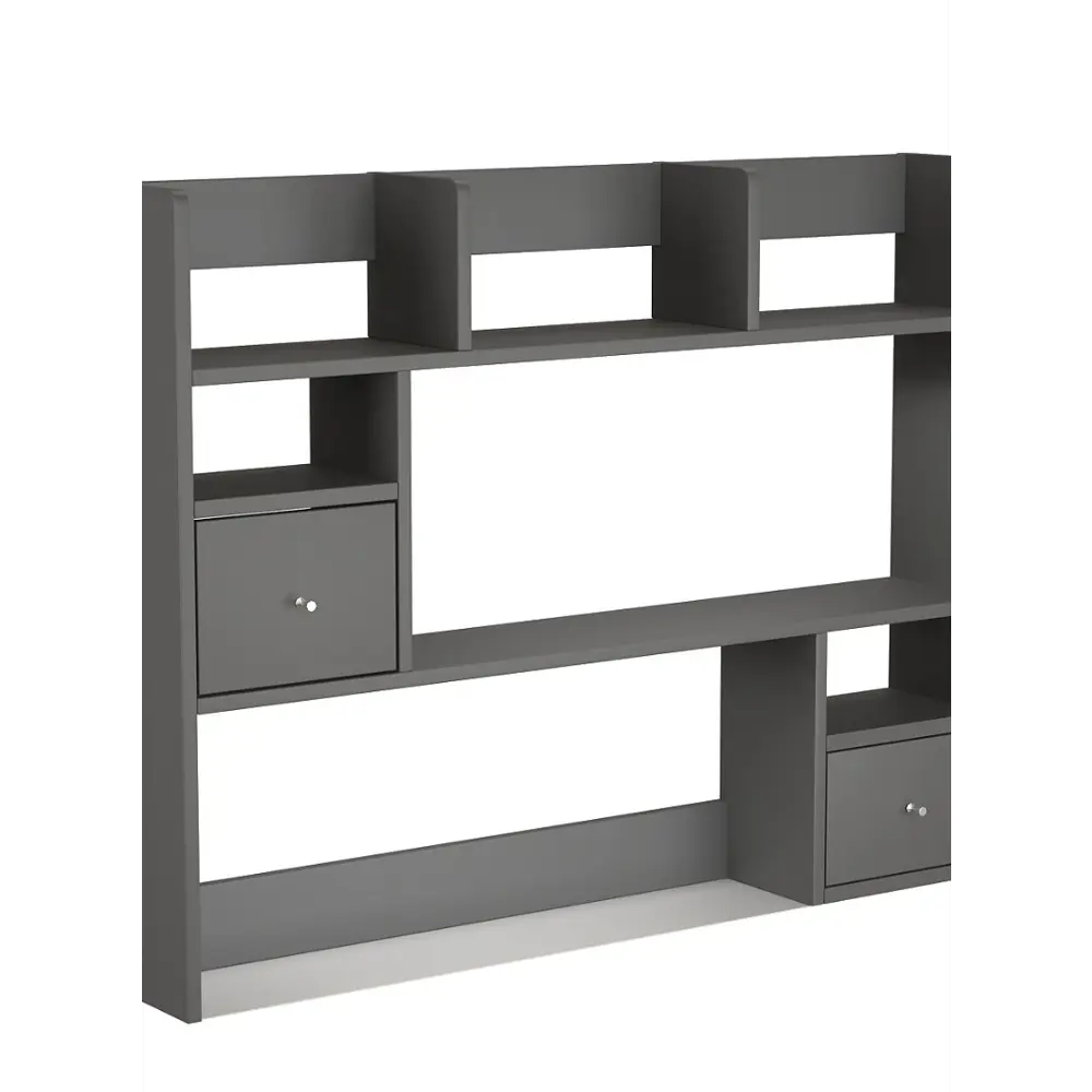 Фото Полка настольная Вектор №37 103x18 см ЛДСП цвет антрацит